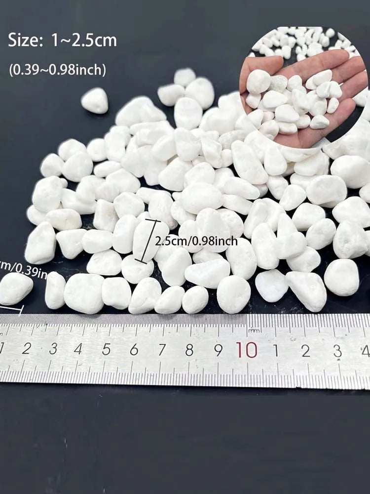 Decorative White Pebbles