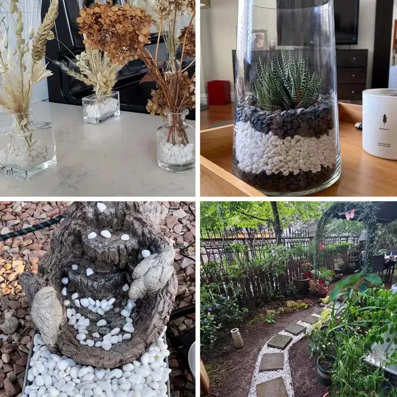 Decorative White Pebbles