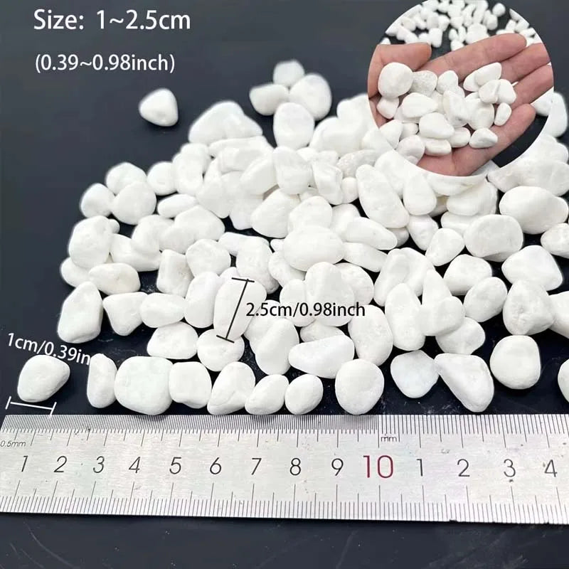 Decorative White Pebbles