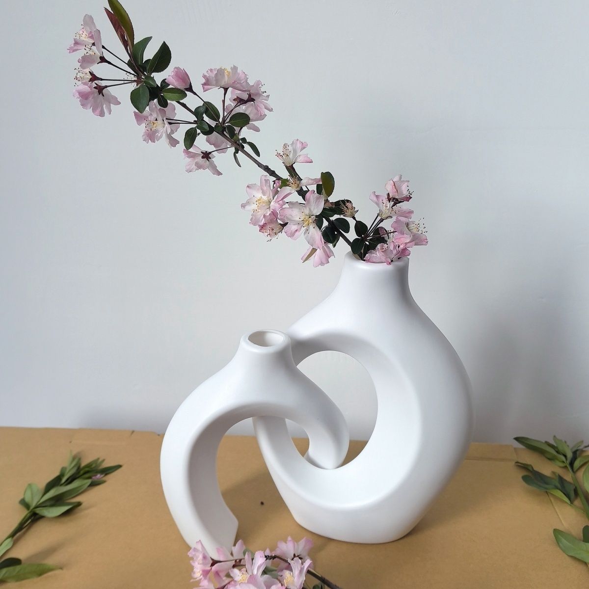 Modern White Vase Set