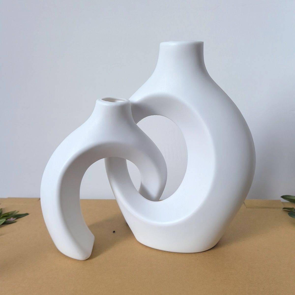 Modern White Vase Set
