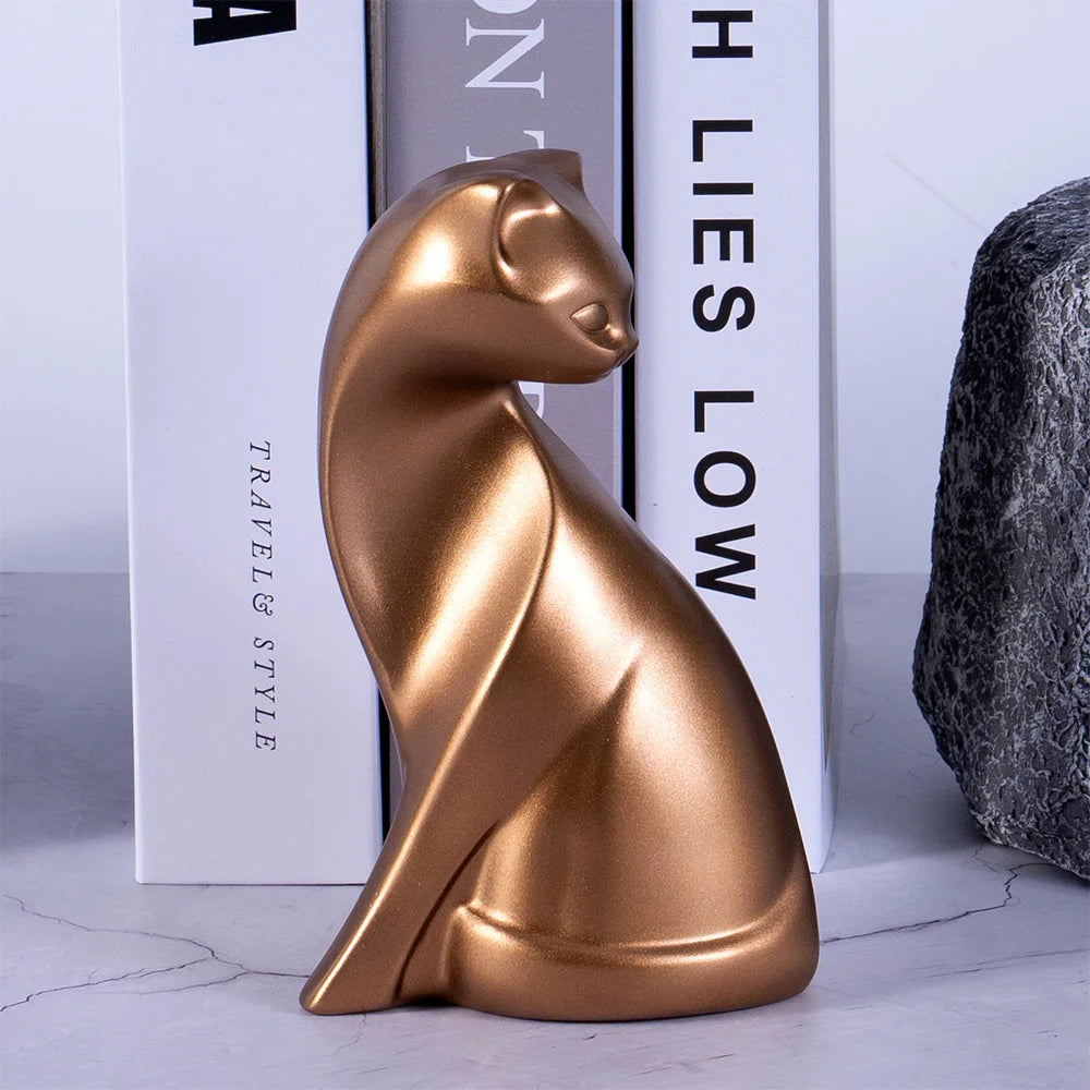 Golden Cat Figurine
