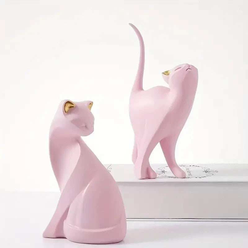 Golden Cat Figurine