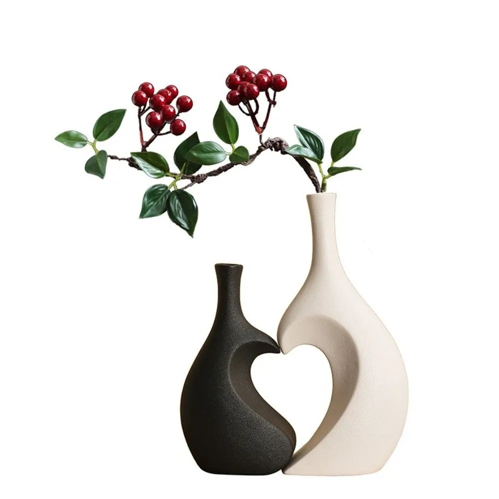 Heart-Shaped Vase Set