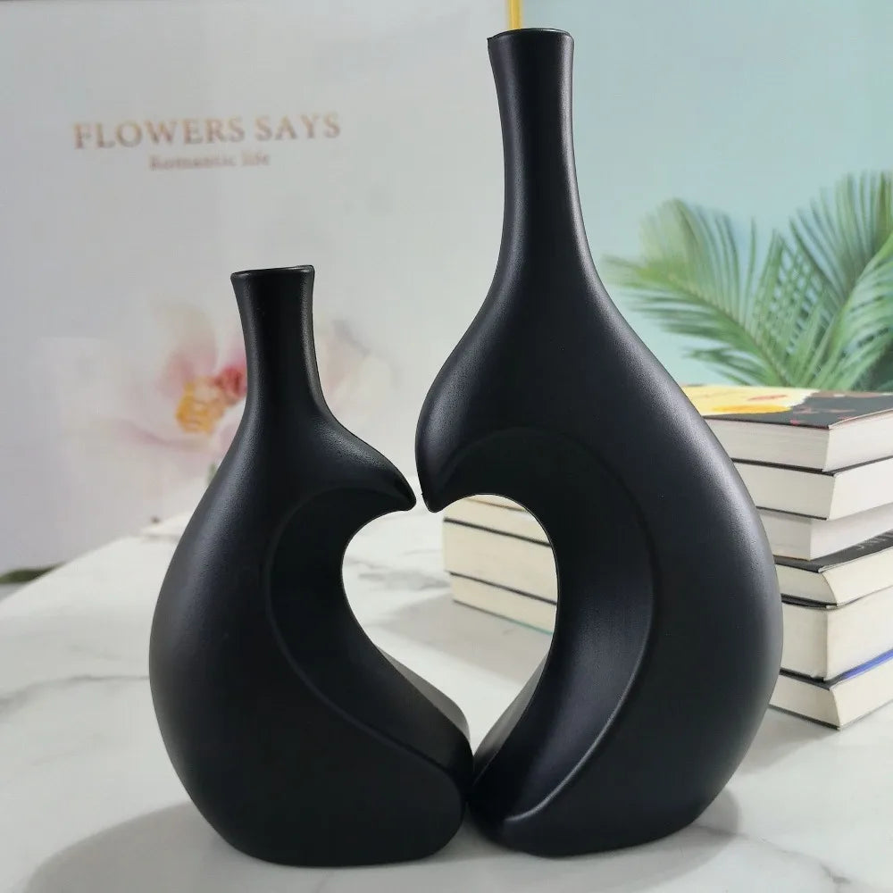 Heart-Shaped Vase Set