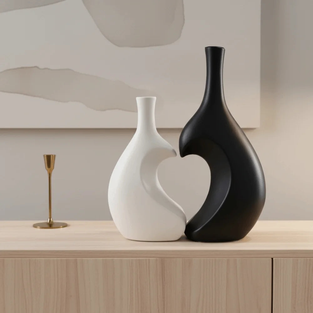 Heart-Shaped Vase Set