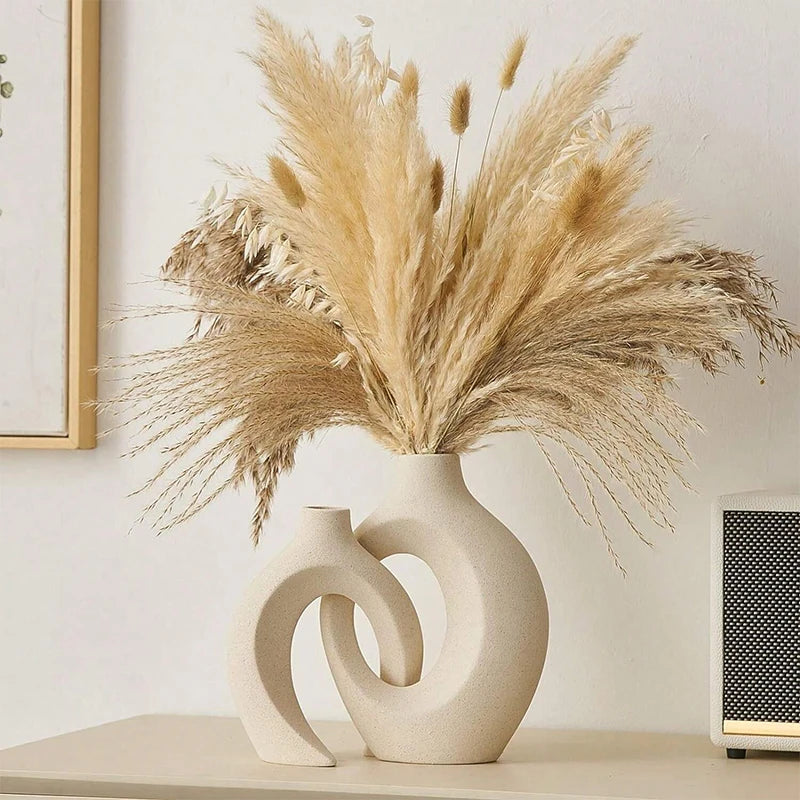 Modern White Vase Set