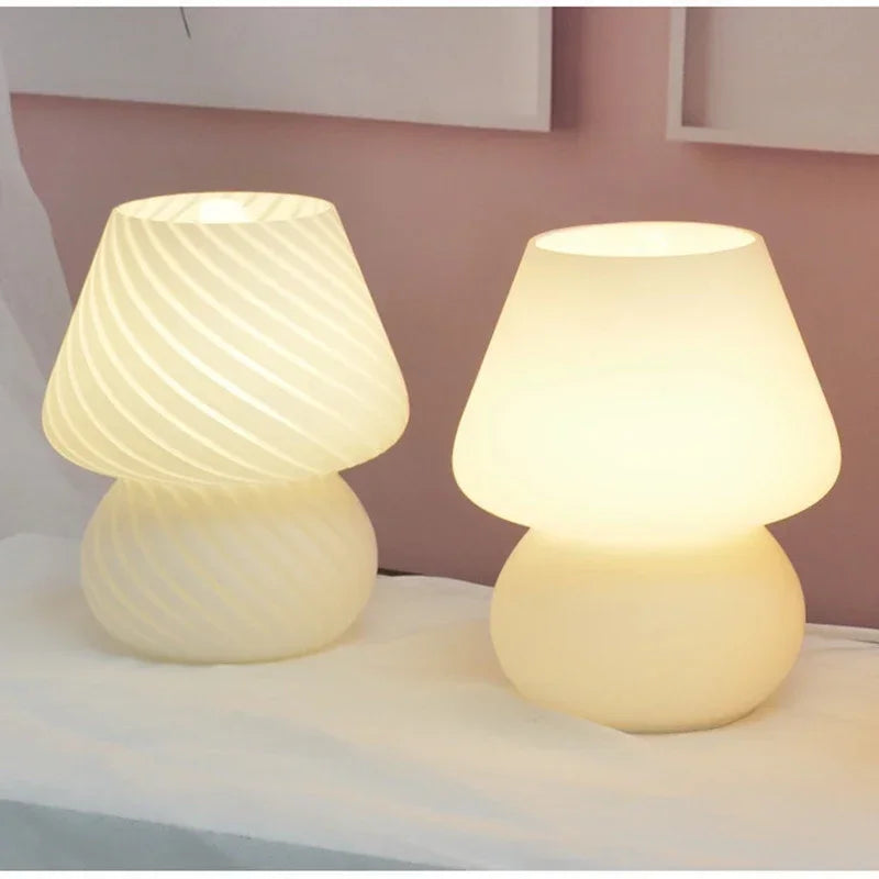 Glass Mushroom Lamp