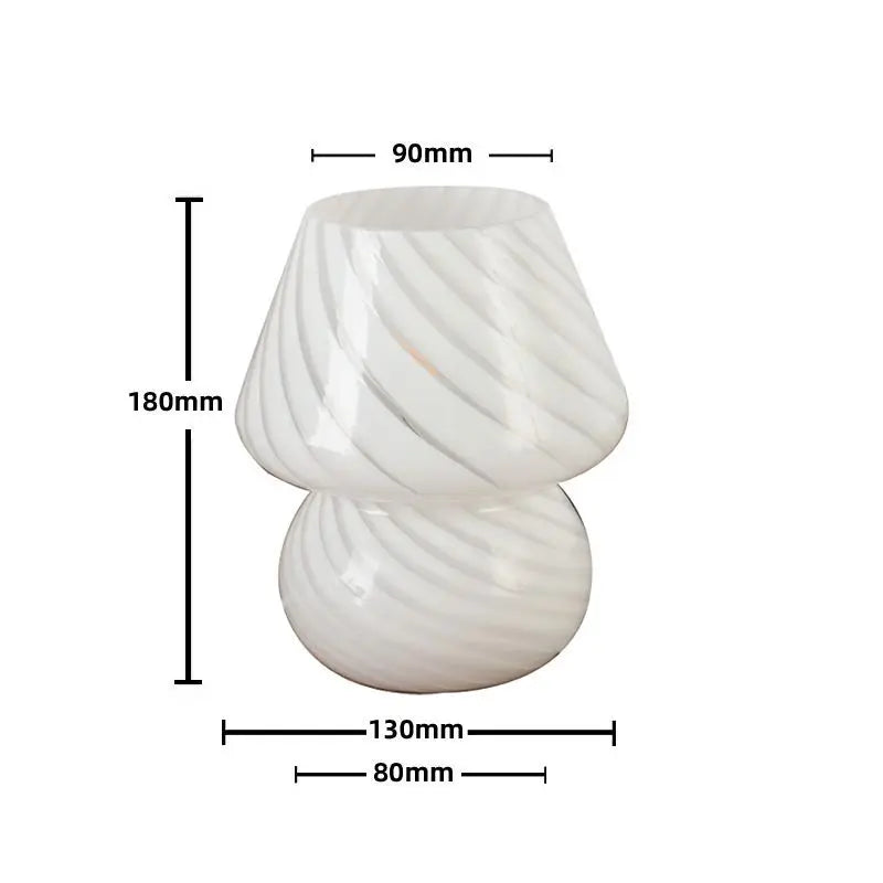 Glass Mushroom Lamp