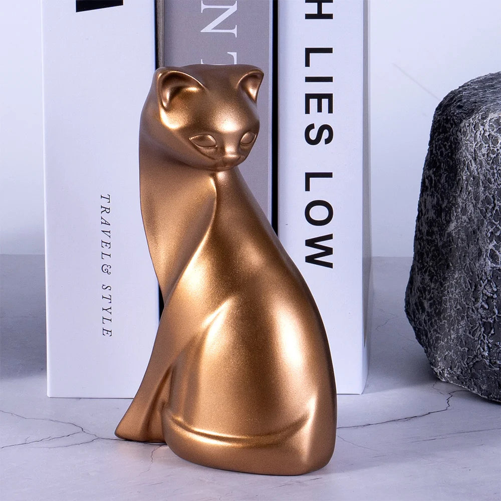 Golden Cat Figurine