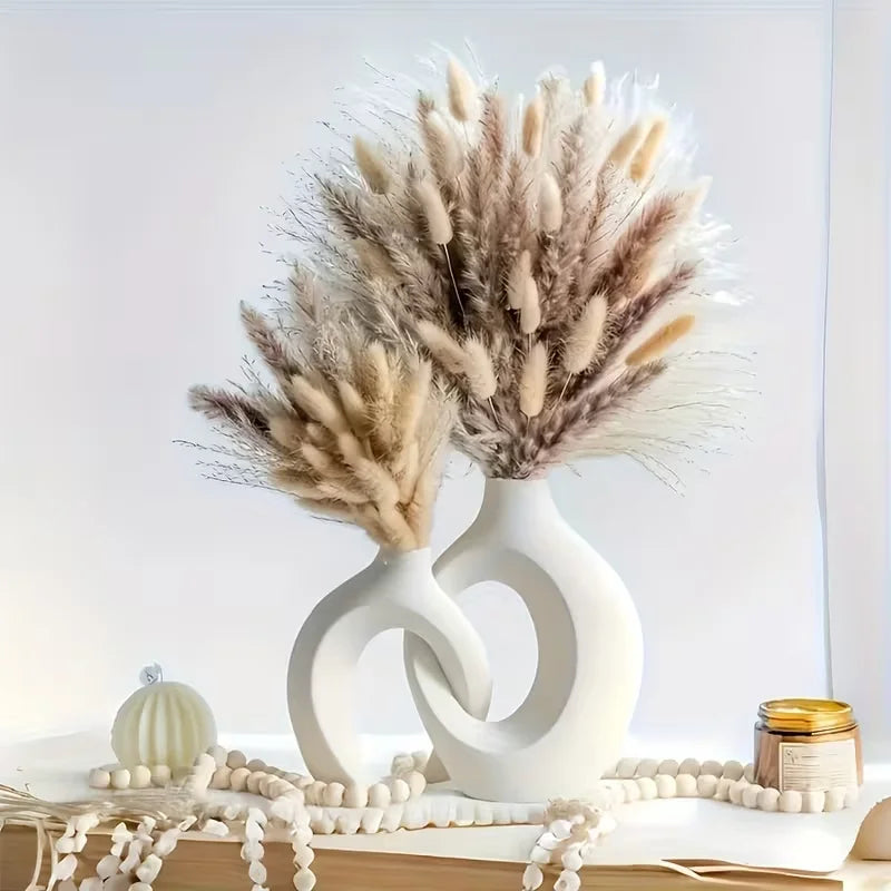 Modern White Vase Set