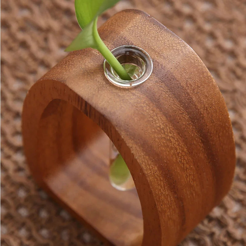 Wooden Bud Vase