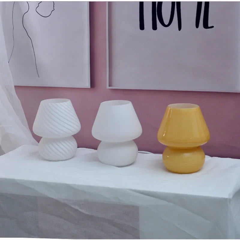 Glass Mushroom Lamp