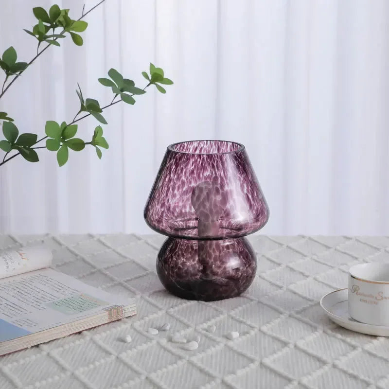 Glass Mushroom Lamp