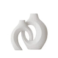 Modern White Vase Set