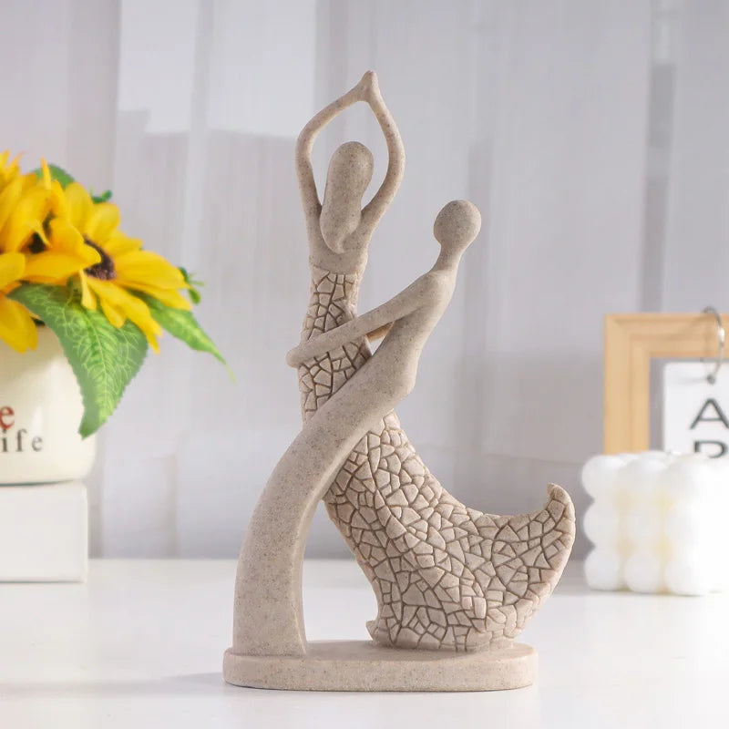 Abstract Couple Sculpture