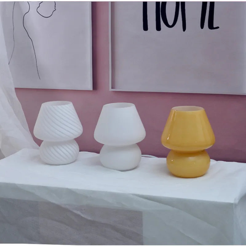 Glass Mushroom Lamp