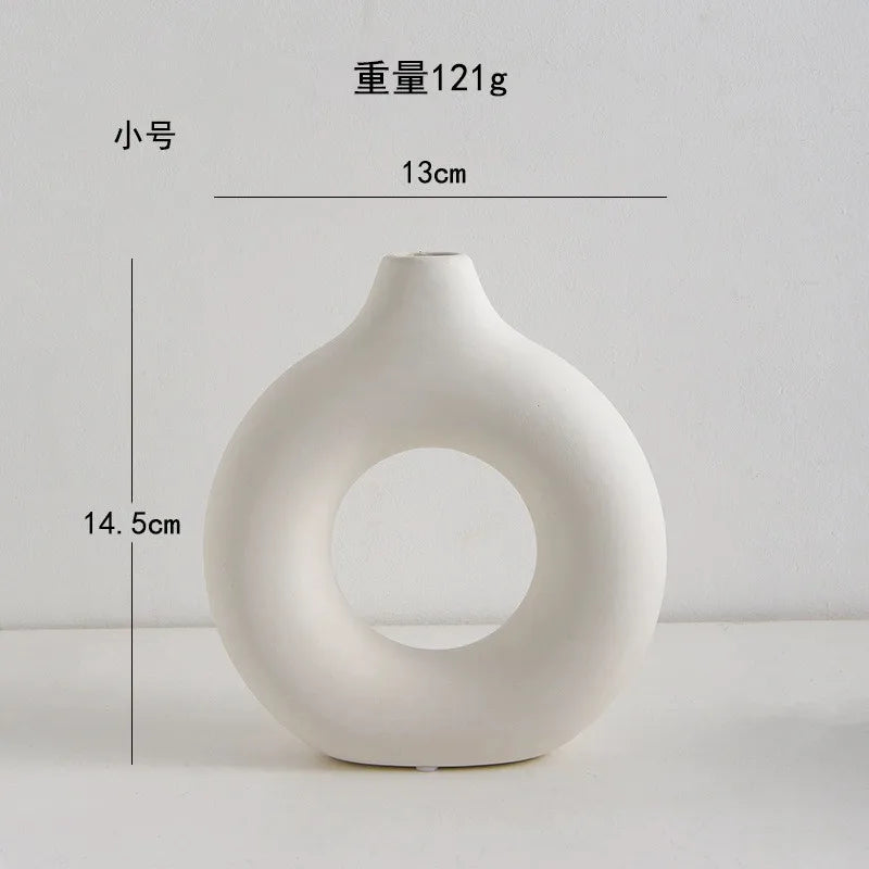 Modern White Vase Set