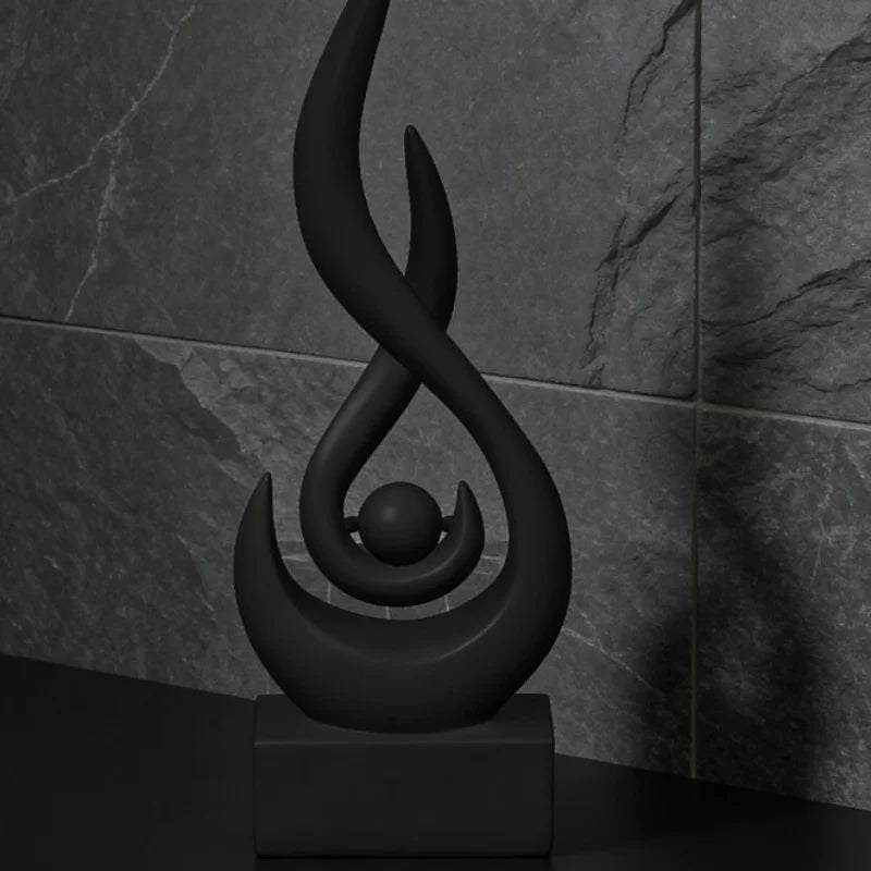 Abstract Flame Sculpture