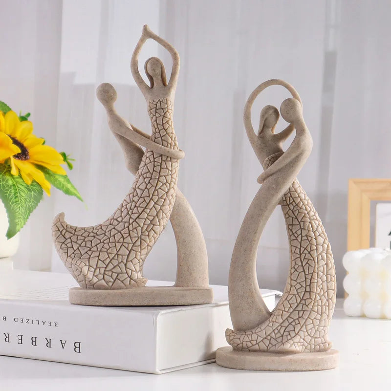 Abstract Couple Sculpture