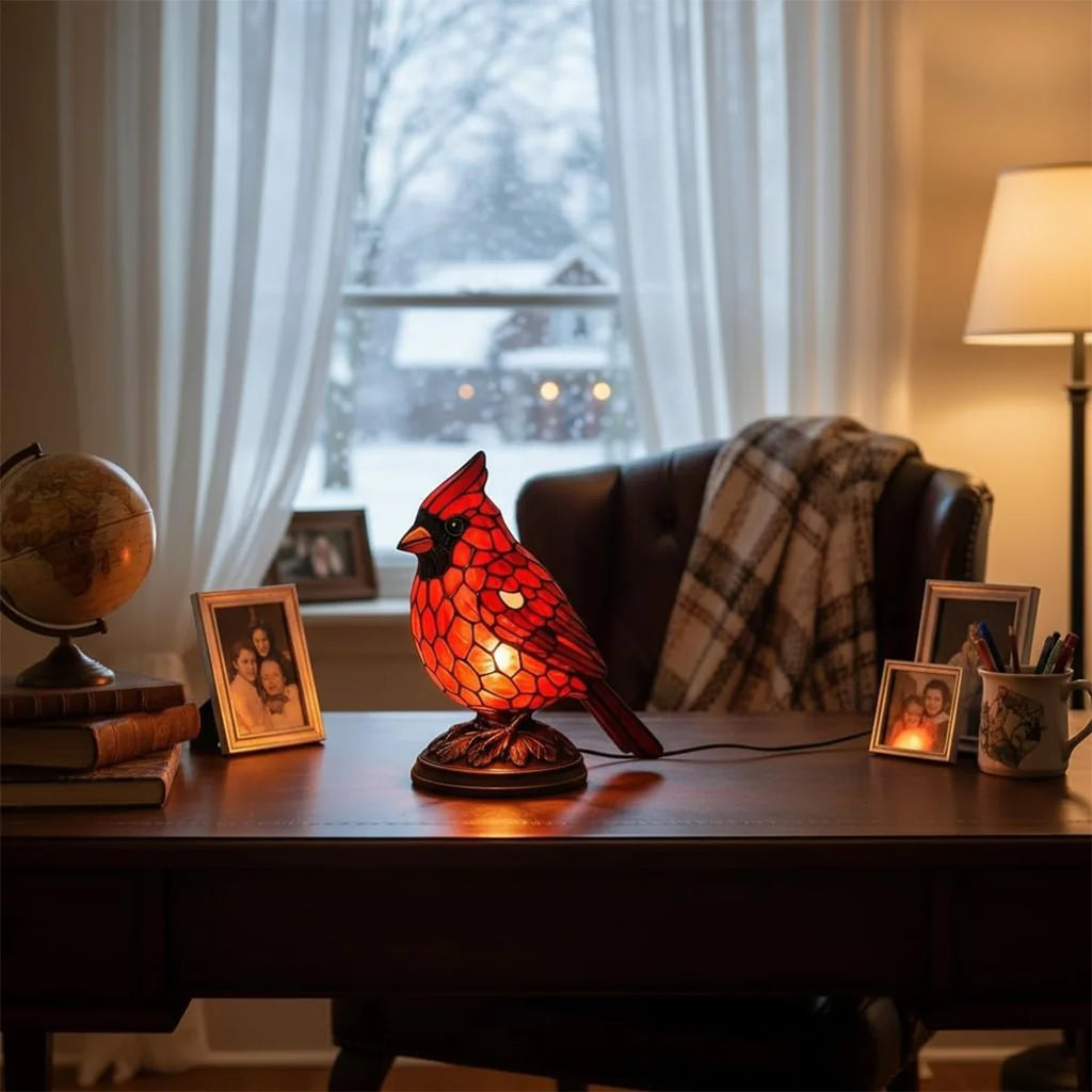 Red Cardinal Lamp