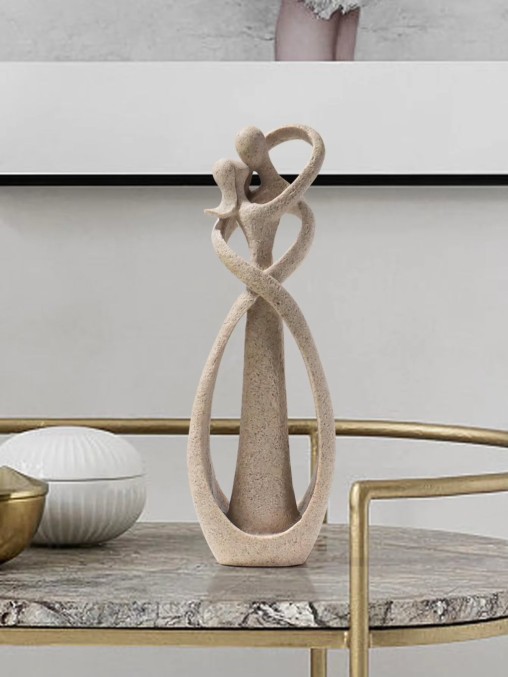 Abstract Couple Sculpture