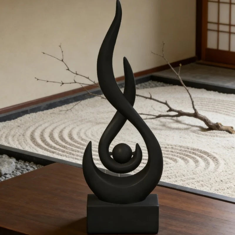 Abstract Flame Sculpture