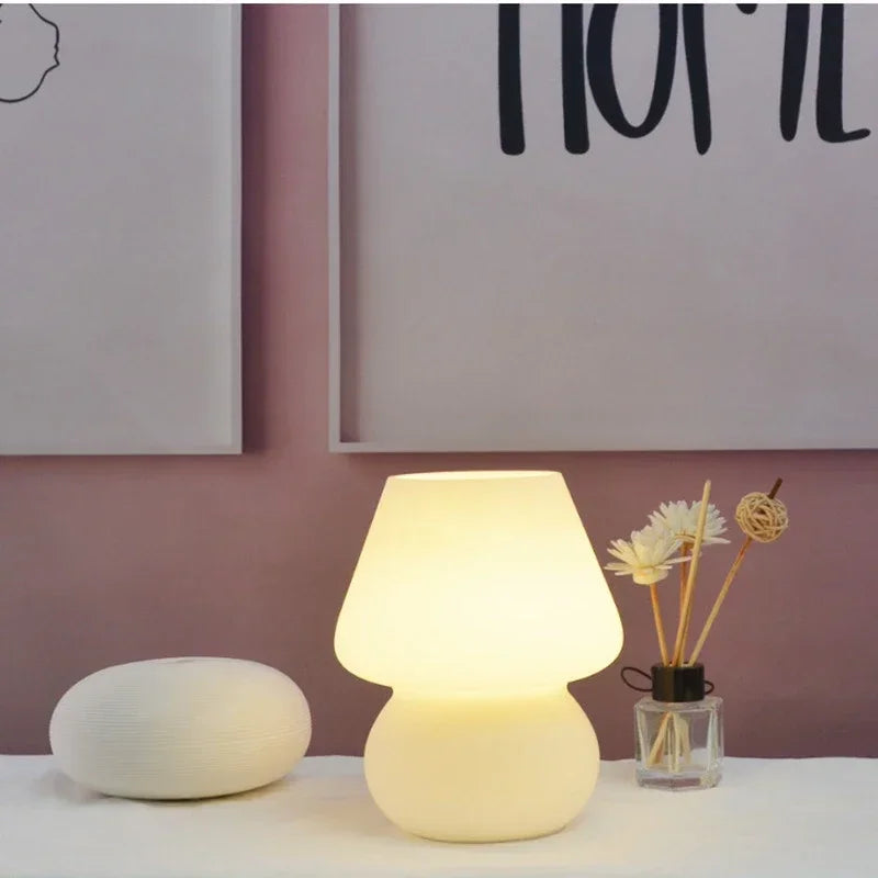 Glass Mushroom Lamp