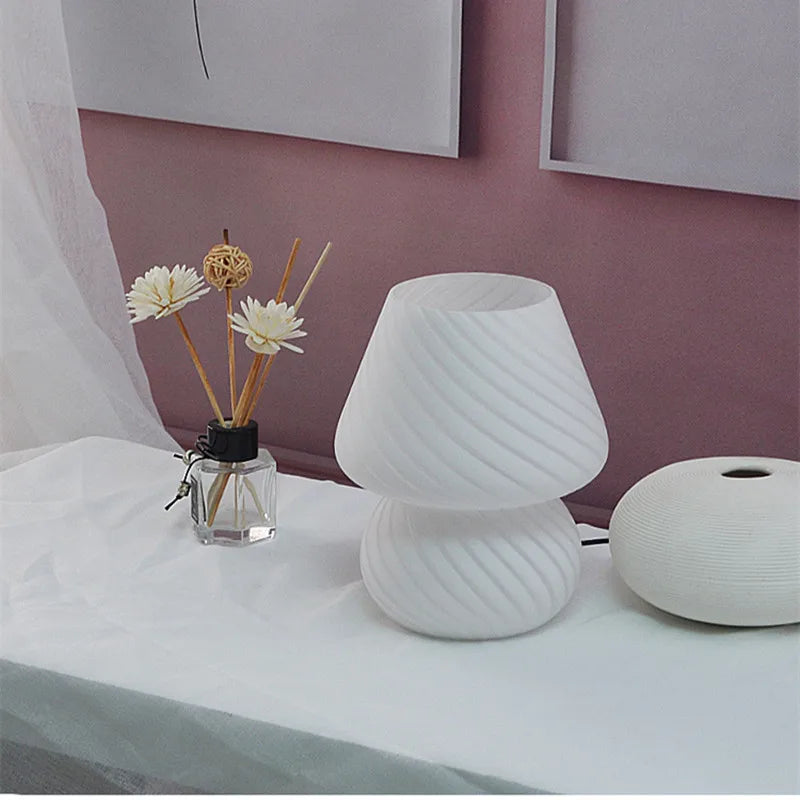 Glass Mushroom Lamp