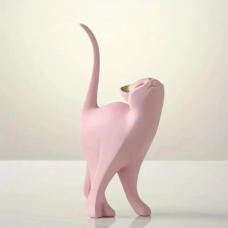 Golden Cat Figurine