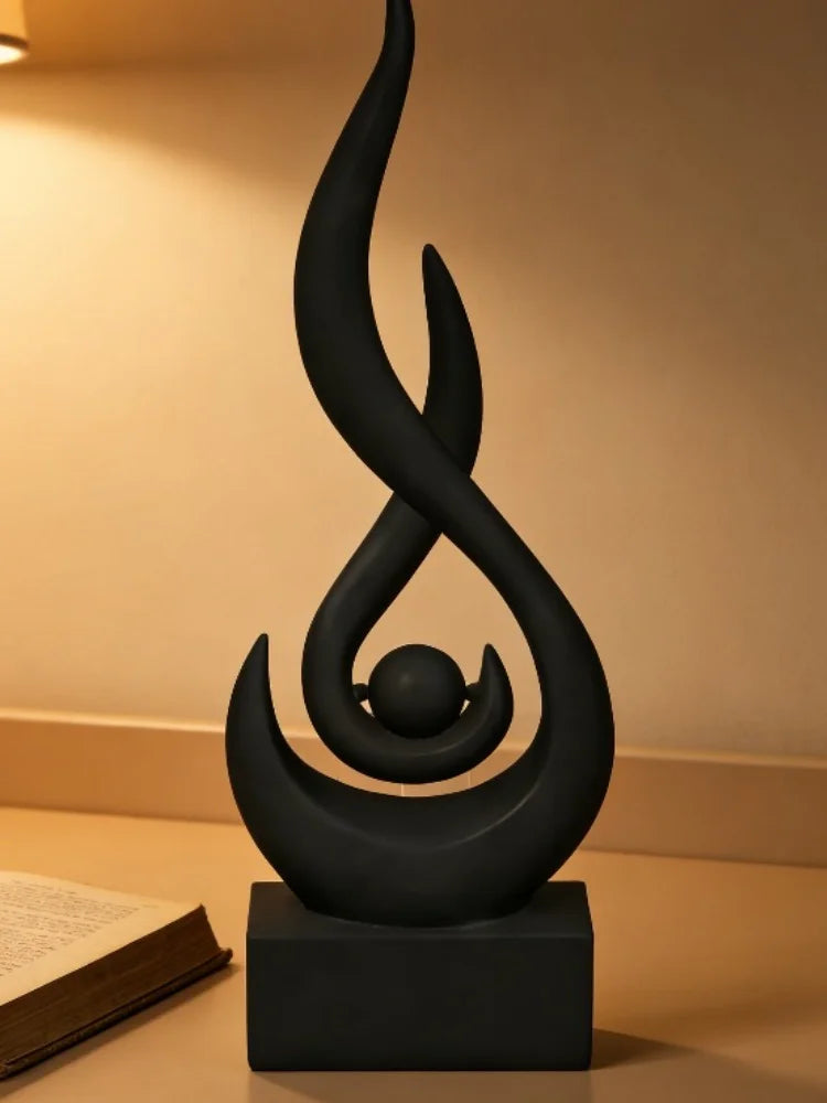 Abstract Flame Sculpture