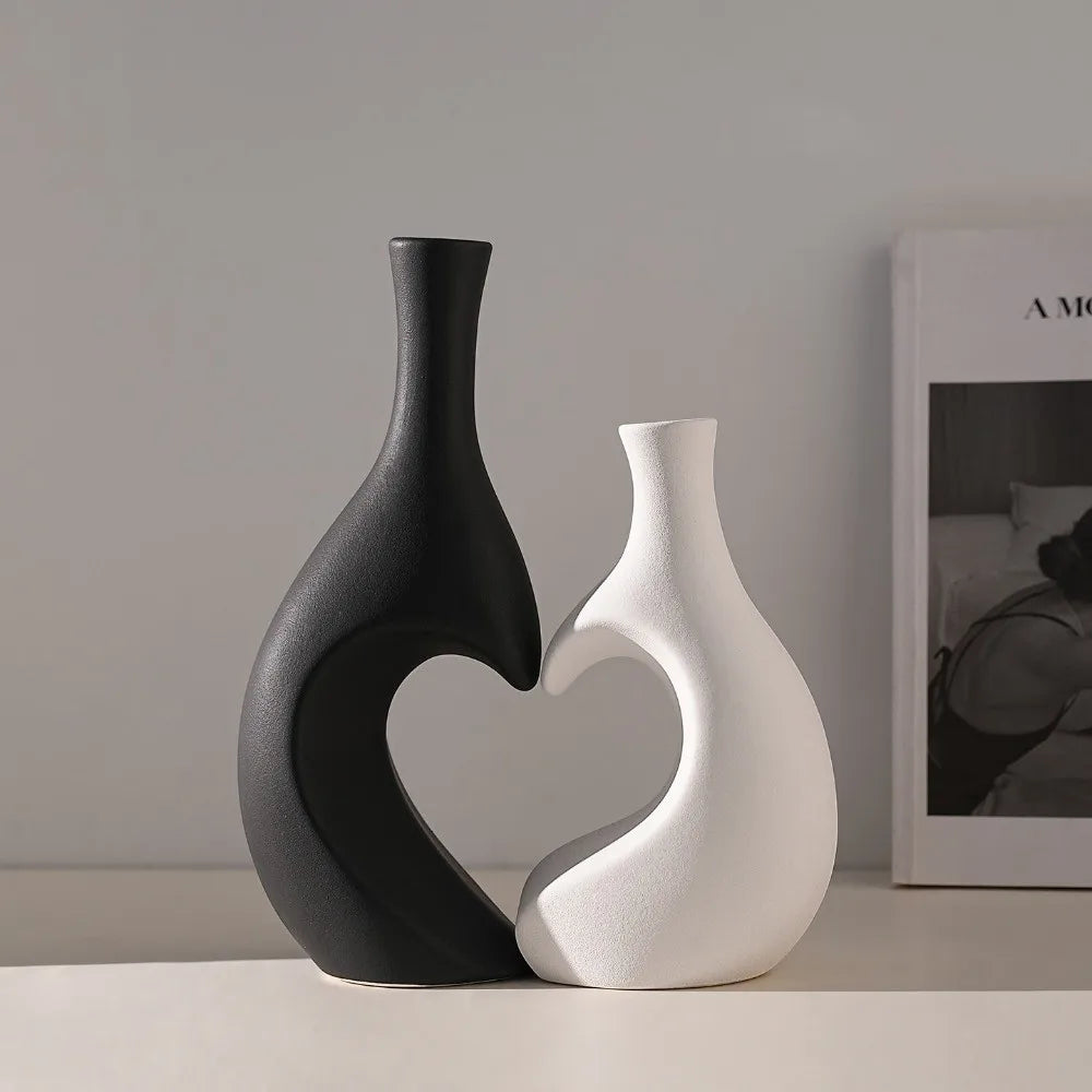 Heart-Shaped Vase Set