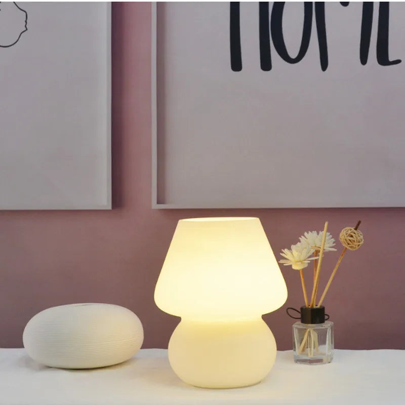 Glass Mushroom Lamp