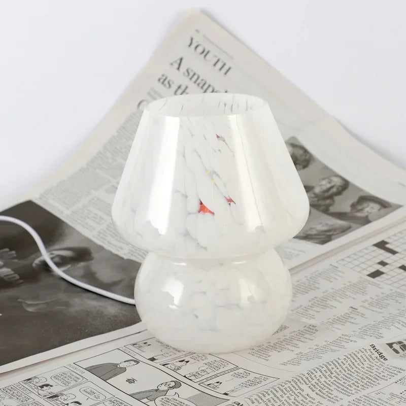 Glass Mushroom Lamp